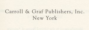 Carroll & Graf Publishers, Inc.
