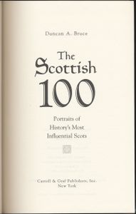 The Scottish 100: Portraits of History's Most Influential Scots