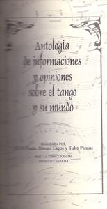Tango: Discusión y clave