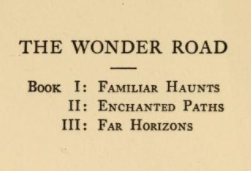The Wonder Road