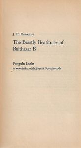 The Beastly Beatitudes of Balthazar B