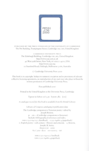 The Cambridge Companion to Victorian Poetry