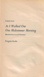 As I Walked Out One Midsummer Morning