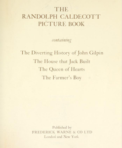 The Randolph Caldecott Picture Book