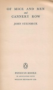 Of Mice and Men / Cannery Row