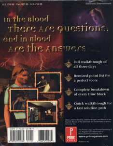 Gabriel Knight 3: Blood of the Sacred, Blood of the Damned - Prima's Official Strategy Guide