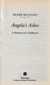 Angela's Ashes: A Memoir of Childhood