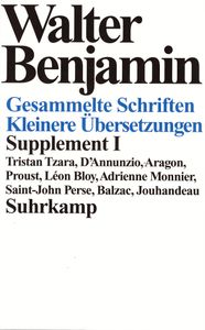 Gesammelte Schriften - Kleinere Übersetzungen - Supplement I