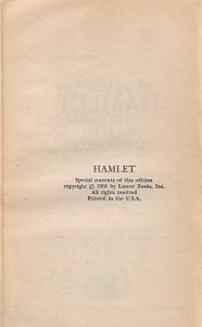 The Tragedy Of Hamlet, Prince Of Denmark