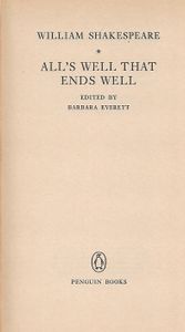 All's Well That Ends Well