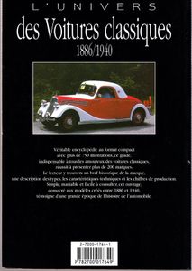 L'Univers Des Voitures Classiques 1886 / 1940