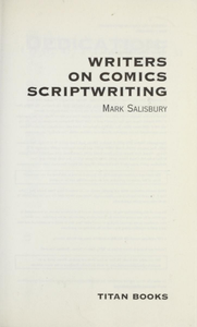 Writers on Comics Scriptwriting