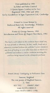 The War Poems