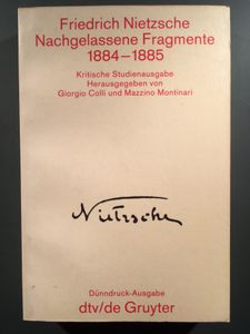 Nachgelassene Fragmente 1884-1885