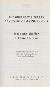 The Guernsey Literary And Potato Peel Pie Society