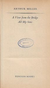 A View From The Bridge / All My Sons