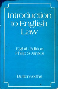 Introduction to English Law, Eighth Edition