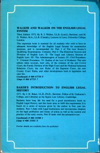 Introduction to English Law, Eighth Edition