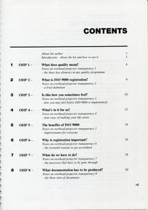 The Quality Standards Presentation Kit; A ready to use presentation kit for selling ISO 9000 to your staff