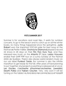 P572 Été Summer 2017 Fanzine