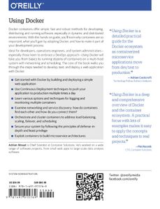 Using Docker. Developing and deploying software with containers