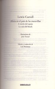 Alicia En El País De Las Maravillas / A Través Del Espejo / La Caza Del Snark
