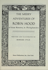 The Merry Adventures of Robin Hood, of Great Renown, in Nottinghamshire