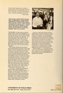 The Makers of Cajun Music = Musiciens cadiens et créoles