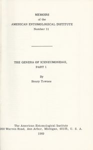 The Genera Of Ichneumonidae, Part I: Ephialtinae to Agriotypinae
