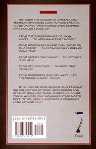 Unexplained Michigan Mysteries (Strange But True Tales from the Michigan Unknown)
