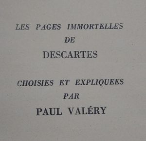 Les Pages Immorteles De Descartes