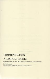 Communication: A Logical Model