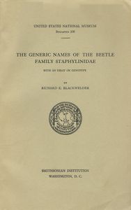 The Generic Names Of The Beetle Family Staphylinidae With An Essay On Genotypy