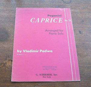 Paganini Caprice No. 24 Arranged For Piano Solo