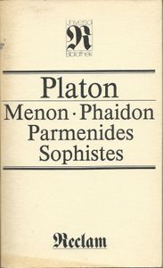 Menon/Phaidon/Parmenides/Sophistes