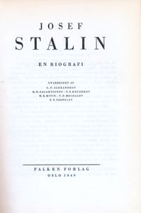 Josef Stalin, En biografi