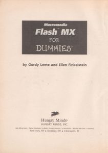Macromedia Flash MX Для "Чайников"