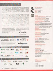 L'Itinéraire, Volume XXIII, No 23, 1er Décembre 2016