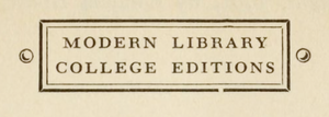 Modern Library College Editions