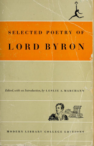 The Selected Poetry of Lord Byron