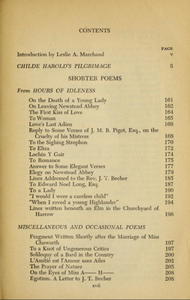 The Selected Poetry of Lord Byron