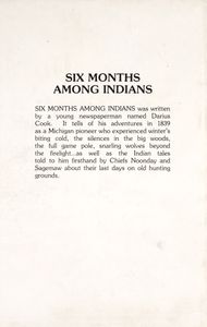 Six Months Among Indians, Wolves and Wild Animals (In the Winter of 1839 and 1840)