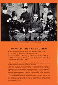 Michigan’s Tenth Largest (A History of the Plymouth-Canton Community School District, 1830-1986)