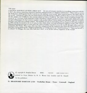 North British Steam Locomotives built 1857-1956 for railways overseas