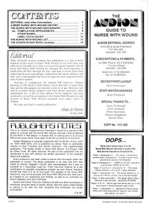 The Audion Guide To Nurse With Wound