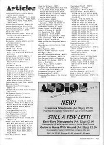 The Audion Index (Issues #1 - #36)