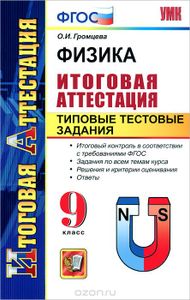 Физика. Итоговая Аттестация. Типовые Тестовые Задания. 9 Класс.