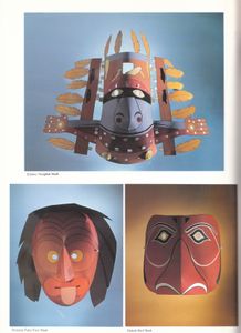 Cut And Make North American Indian Masks In Full Color