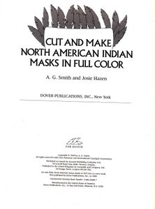 Cut And Make North American Indian Masks In Full Color