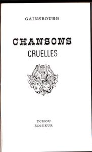 Serge Gainsbourg Chansons